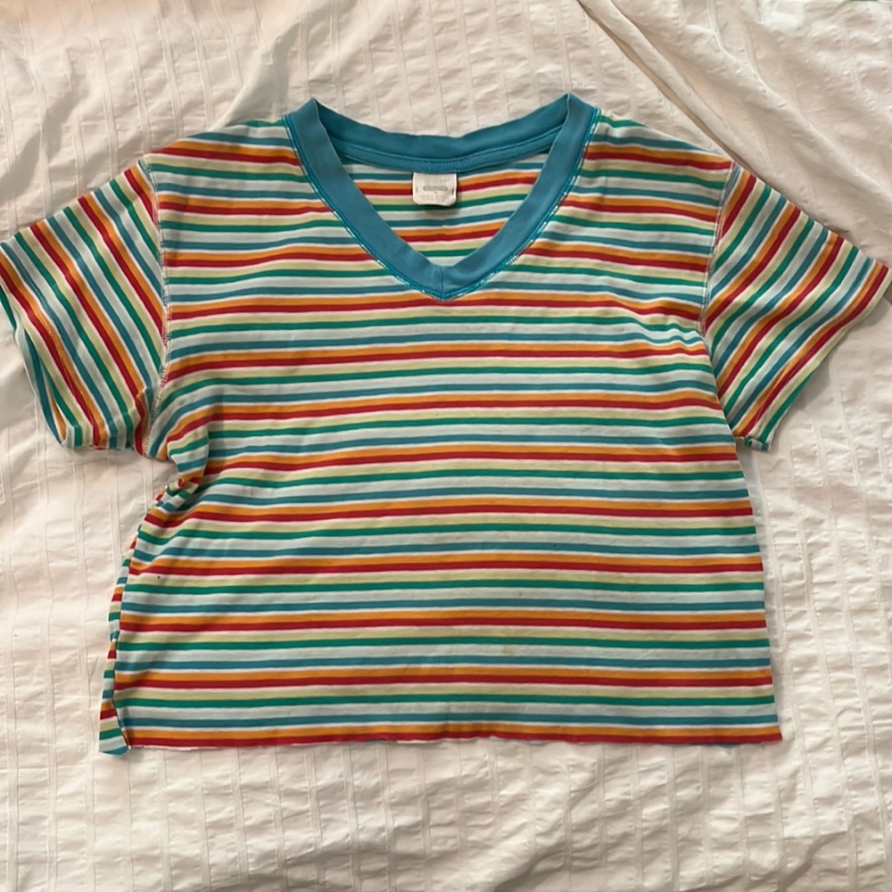 90s striped Victoria’s Secret crop top